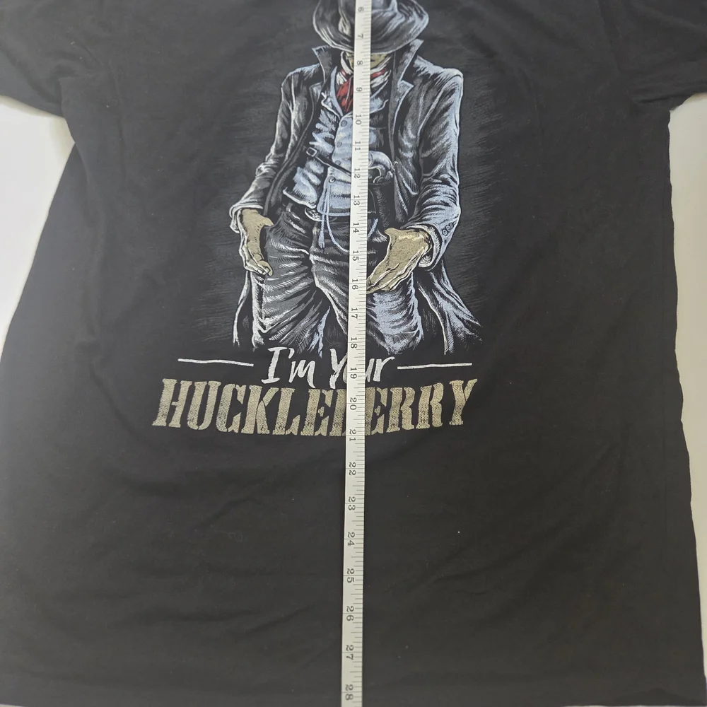 Im Your Huckleberry Black Graphic T-Shirt